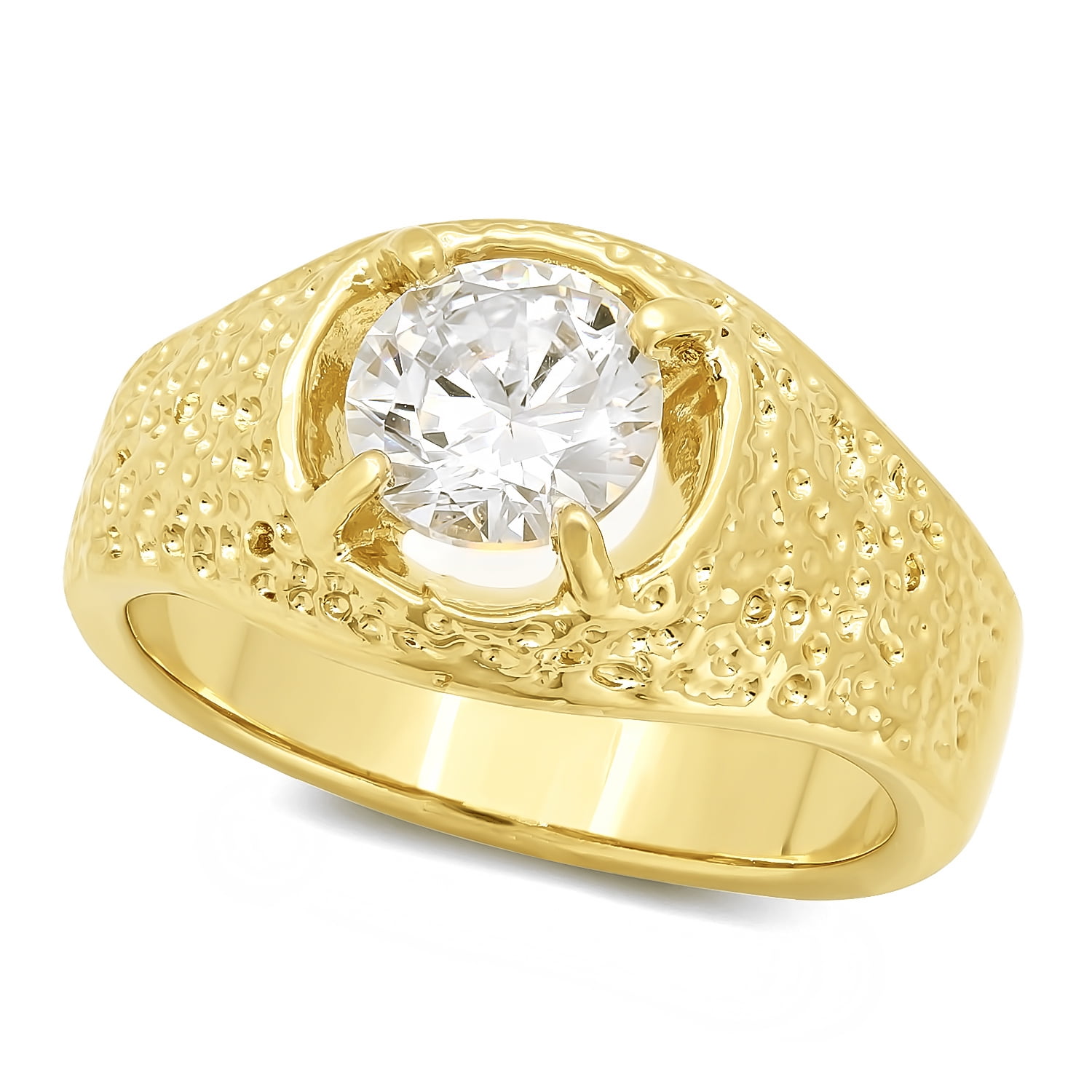 9 Stone Princess Classic Men's Diamond Ring in 14K White Gold (1.00 cttw.)
