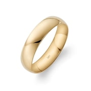 Oxford Ivy Oxford Ivy Mens 14K Yellow Gold 5mm Comfort Fit Plain Wedding Band Available Ring Sizes 8-14 Size 11