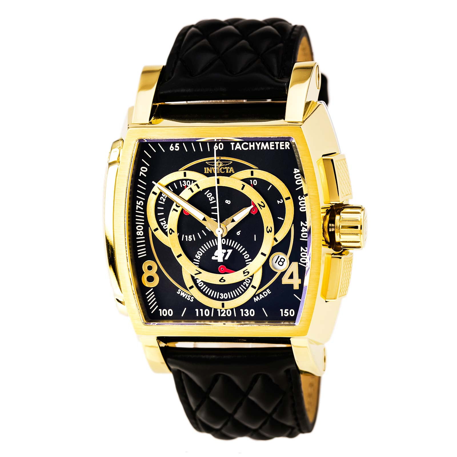 Men's 15796 S1 Rally Quartz Chronograph Black Dial Watch - Walmart.com