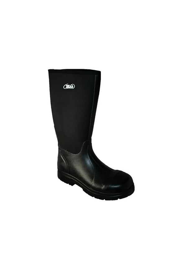 Men's 16" Cement Rubber Boot Steel Toe Black