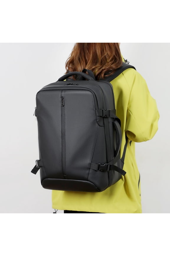 Men's 17-inch High-grade Backpack,Black Without Vacuum Pump