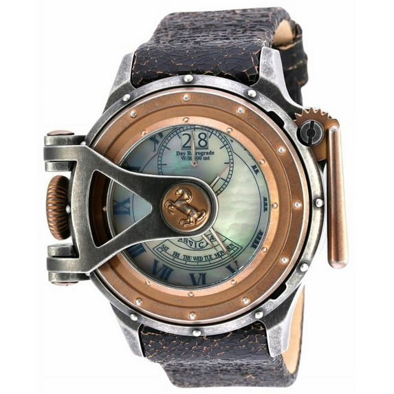Men's 18593 Vintage Quartz 3 Hand White Dial Watch