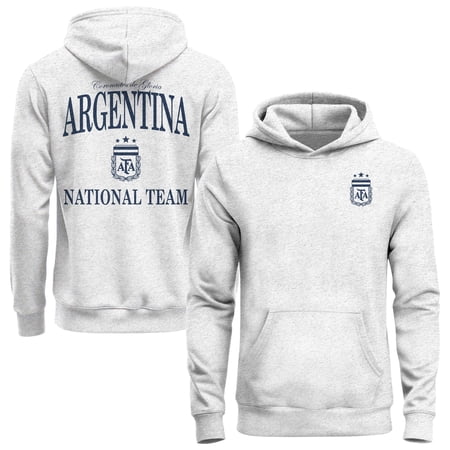 Men's 1863FC Ash Argentina National Team Legacy Arched Wordmark Hoodie