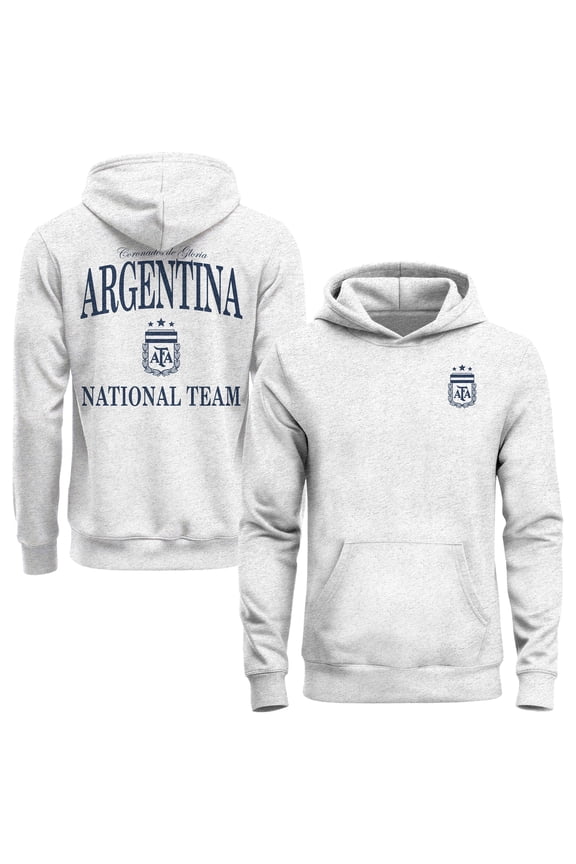 Men's 1863FC Ash Argentina National Team Legacy Arched Wordmark Hoodie
