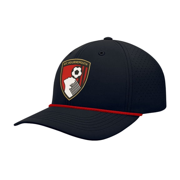 Men's 1863FC Black AFC Bournemouth Color Badge Airflow Adjustable Hat