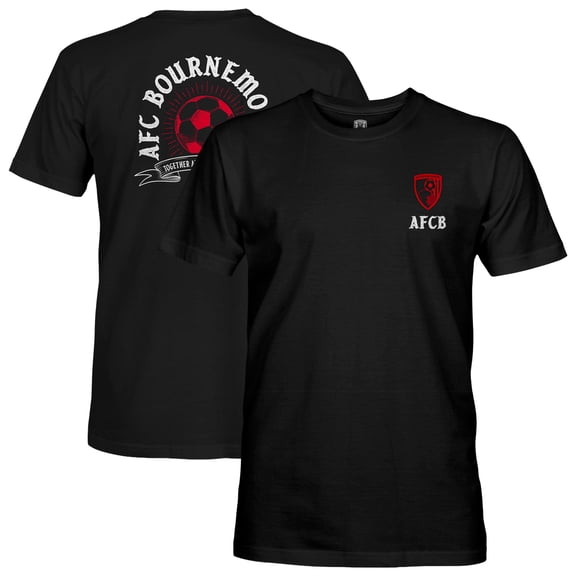 Men's 1863FC  Black AFC Bournemouth True To Glory Heavyweight T-Shirt