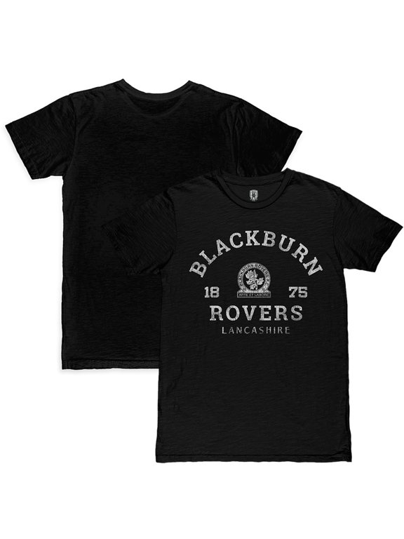 Men's 1863FC Black Blackburn Rovers Established Slub T-Shirt