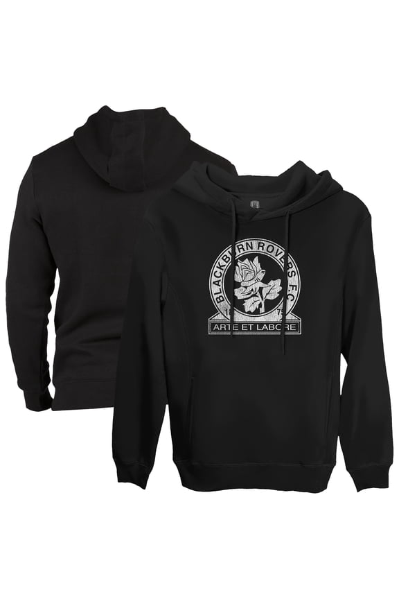 Men's-1863FC Black Blackburn Rovers Fleece Pullover Hoodie