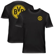 Mens 1863FC Black Borussia Dortmund Big Logo Soft Wash T-Shirt