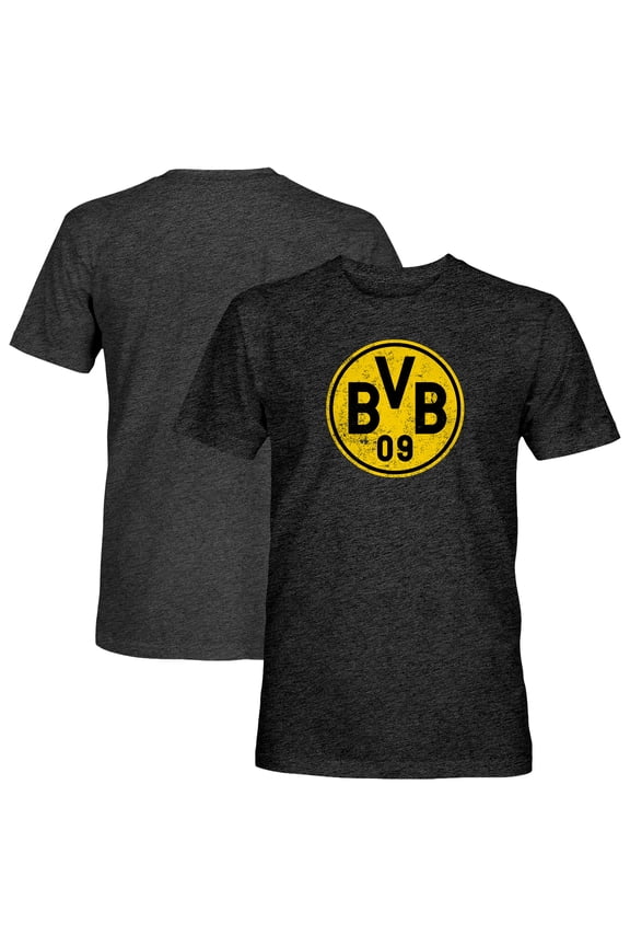 Men's 1863FC Black Borussia Dortmund Color Badge Tri-Blend T-Shirt