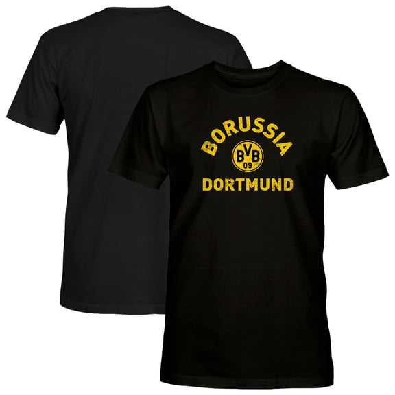 Men's 1863FC  Black Borussia Dortmund Team Arch T-Shirt
