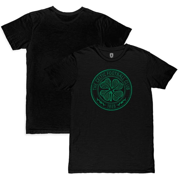 Men's 1863FC  Black Celtic Color Crest Slub T-Shirt