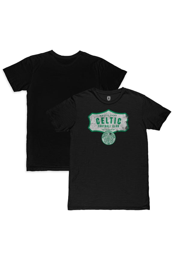 Men's 1863FC  Black Celtic Guardians Edge Slub T-Shirt