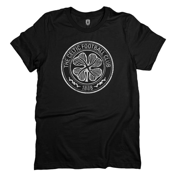 Men's 1863FC Black Celtic Mono Badge T-Shirt