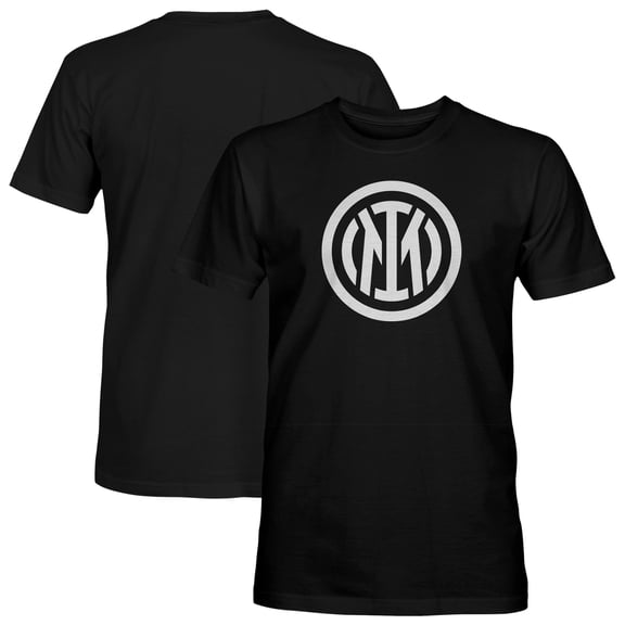 Men's 1863FC Black Inter Milan Mono Badge T-Shirt