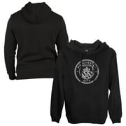 Mens 1863FC Black Manchester City Monochrome Badge Fleece Pullover Hoodie