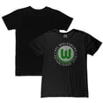 thumbnail image 1 of Men's 1863FC  Black VfL Wolfsburg Color Crest Slub T-Shirt, 1 of 3