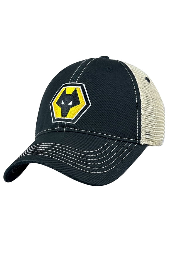 Men's 1863FC Black Wolverhampton Wanderers Retro Trucker Adjustable Hat