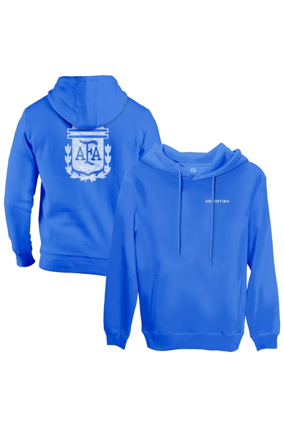Men's 1863FC Blue Argentina National Team Wordmark Fleece Pullover Hoodie