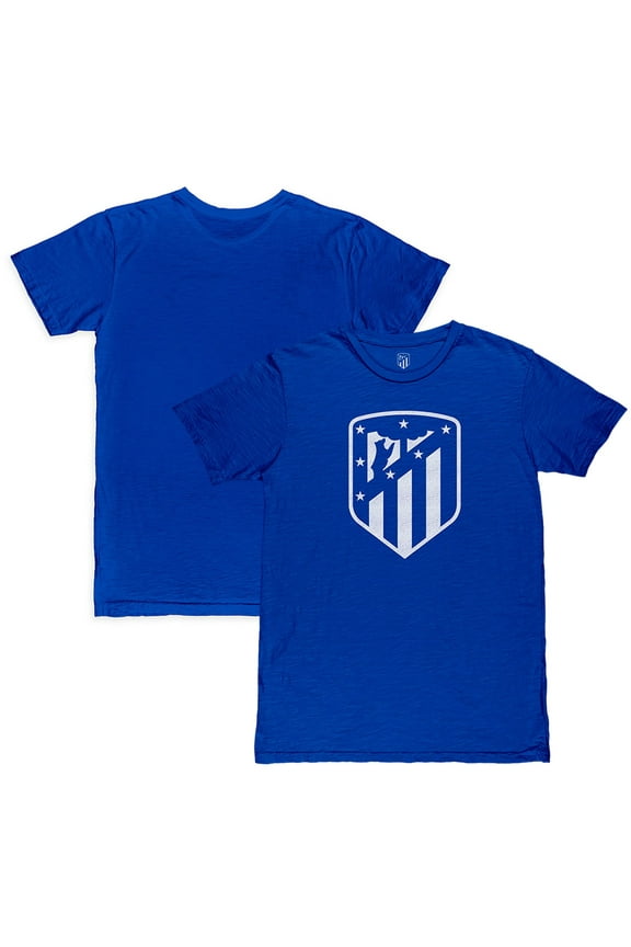 Men's 1863FC Blue Atletico de Madrid Mono Crest Slub T-Shirt