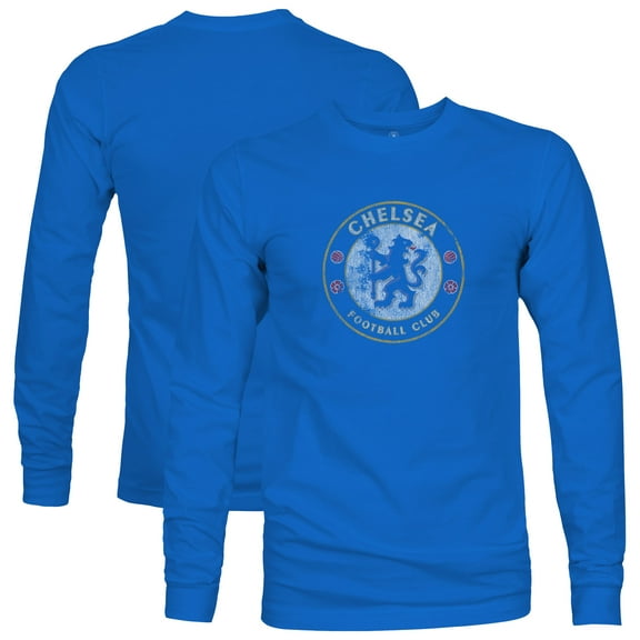 Men's 1863FC  Blue Chelsea Color Badge Long Sleeve T-Shirt
