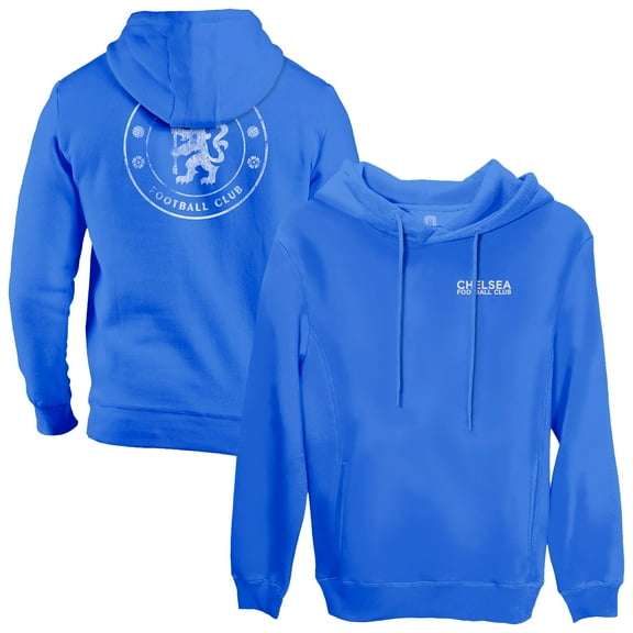 Men's 1863FC  Blue Chelsea Wordmark Fleece Pullover Hoodie