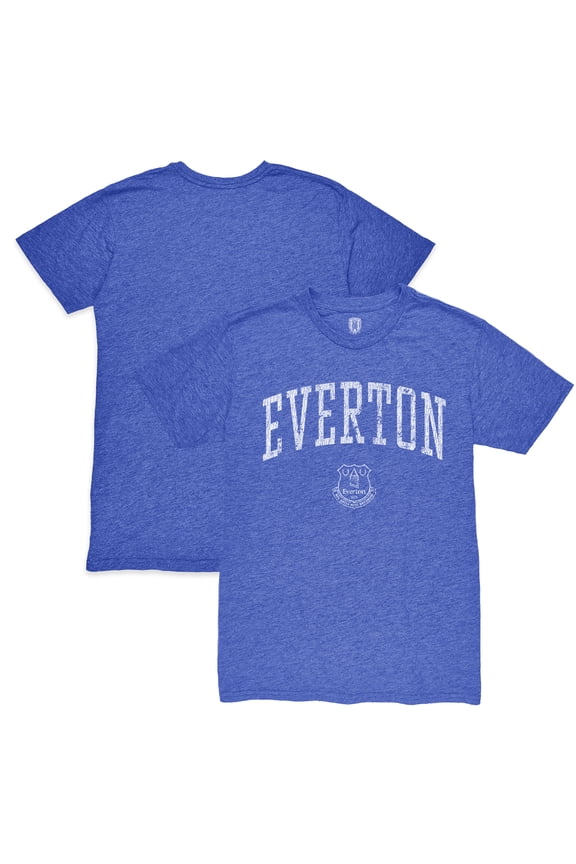 Men's 1863FC Blue Everton Athletic Wordmark Vintage Tri-Blend T-Shirt