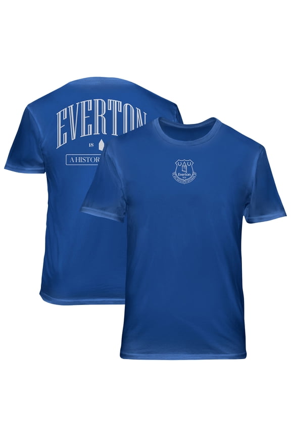 Men's 1863FC  Blue Everton Back Wordmark Soft Wash T-Shirt