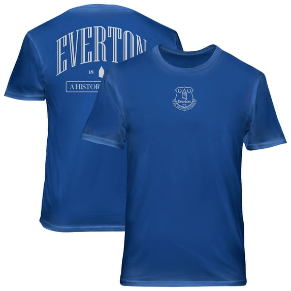 Men's 1863FC Blue Everton Back Wordmark Soft Wash T-Shirt