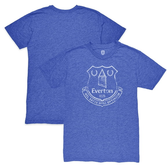 Men's 1863FC Blue Everton Mono Badge Vintage Tri-Blend T-Shirt