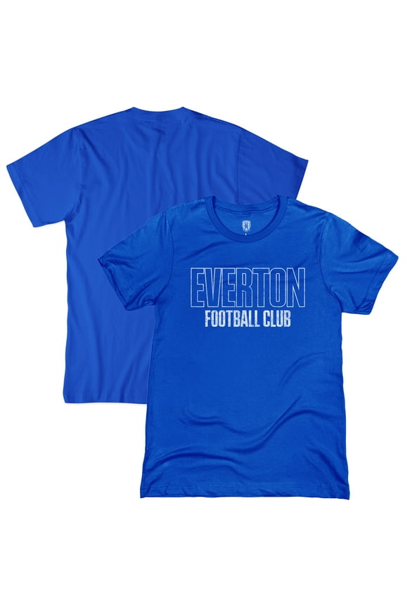 Men's 1863FC Blue Everton Tapered Text T-Shirt