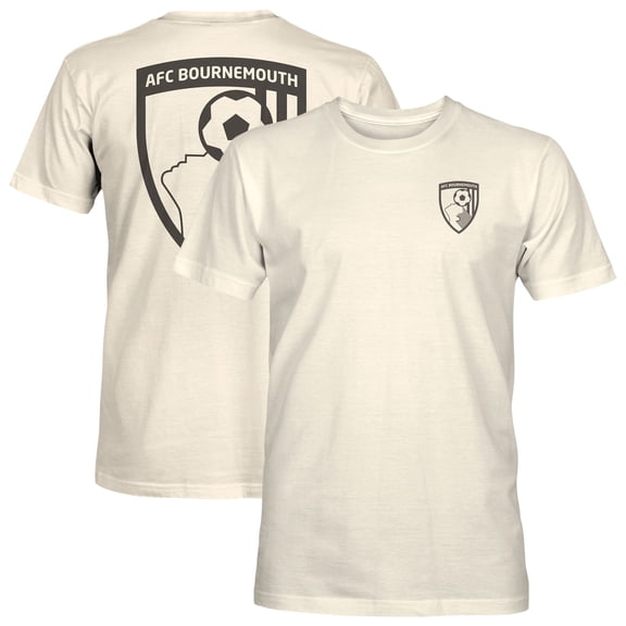 Men's 1863FC Cream AFC Bournemouth Big Logo Heavyweight T-Shirt