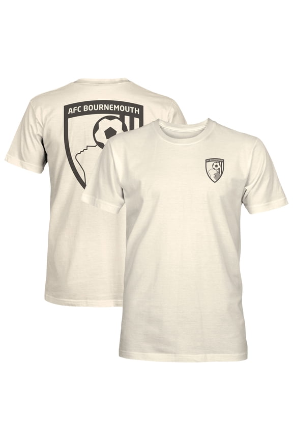 Men's 1863FC Cream AFC Bournemouth Big Logo Heavyweight T-Shirt