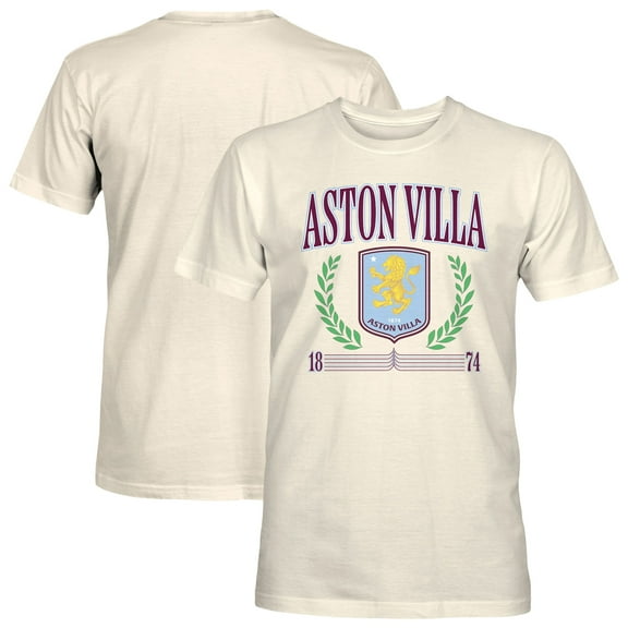 Men's 1863FC  Cream Aston Villa Retro Stripes T-Shirt