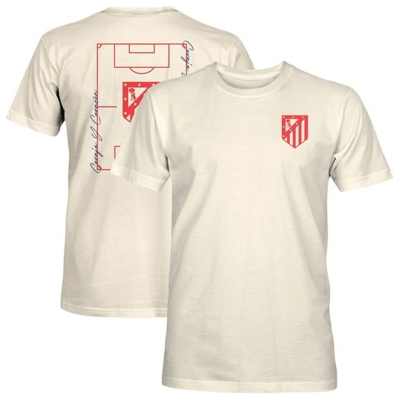 Men's 1863FC  Cream Atletico de Madrid Own the Pitch Heavyweight T-Shirt
