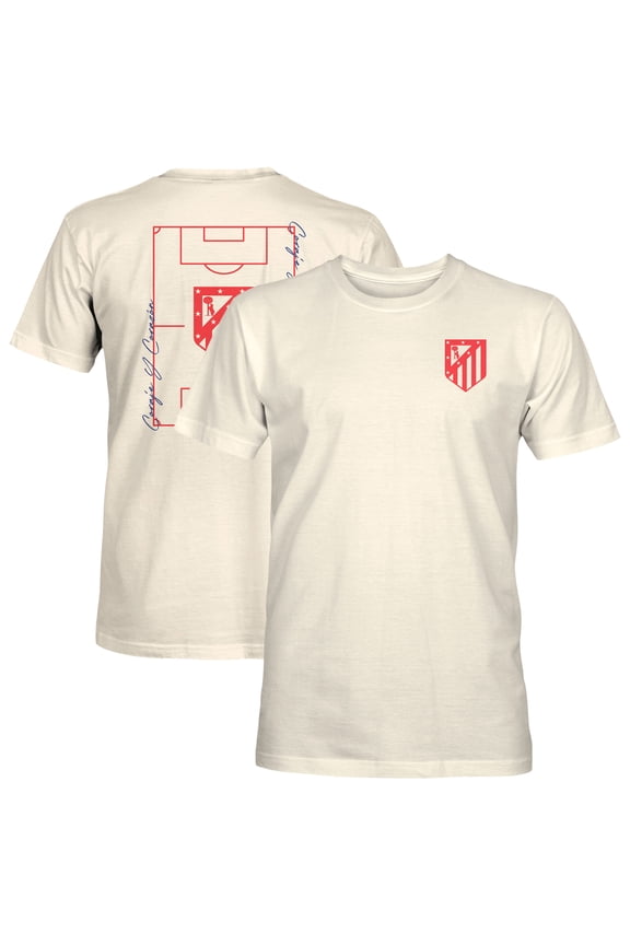 Men's 1863FC Cream Atletico de Madrid Own the Pitch Heavyweight T-Shirt