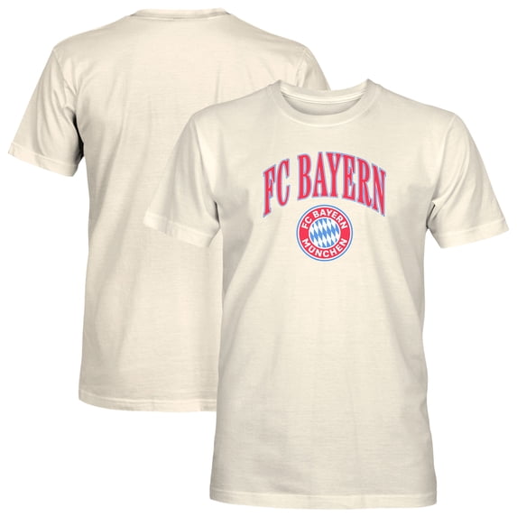 Men's 1863FC Cream Bayern Munich Retro Stripes T-Shirt