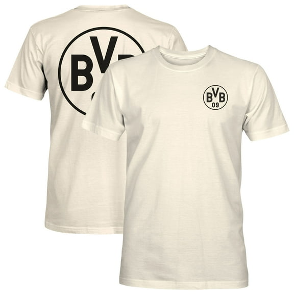 Men's 1863FC Cream Borussia Dortmund Big Logo Heavyweight T-Shirt