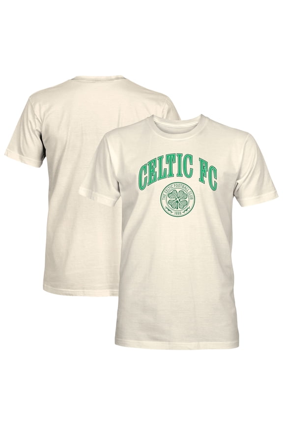 Men's 1863FC Cream Celtic Retro Stripes T-Shirt