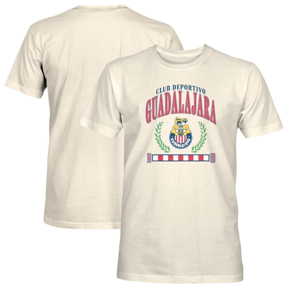 Men's 1863FC Cream Chivas Retro Stripes T-Shirt