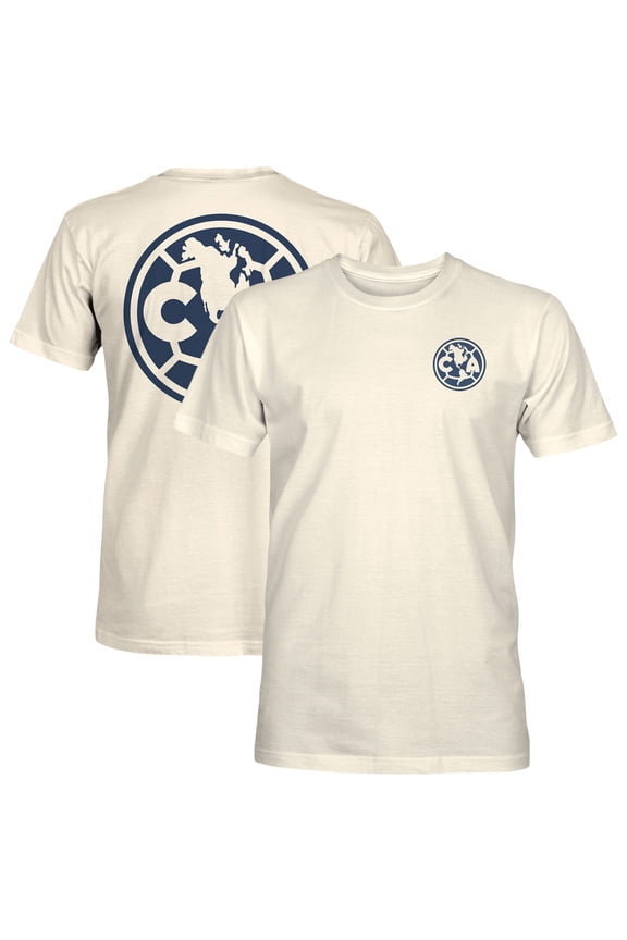 Men's 1863FC  Cream Club America Big Logo Heavyweight T-Shirt