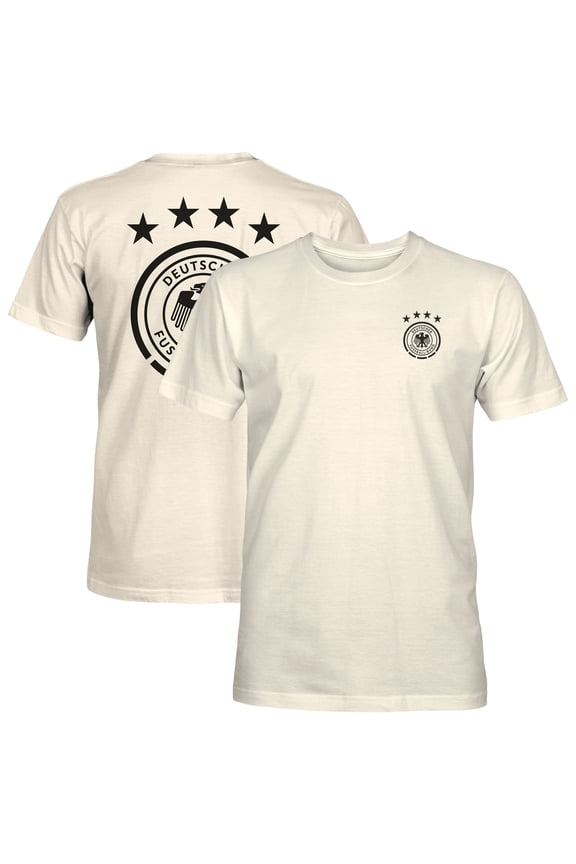 Men's 1863FC Cream Germany National Team Big Logo Heavyweight T-Shirt