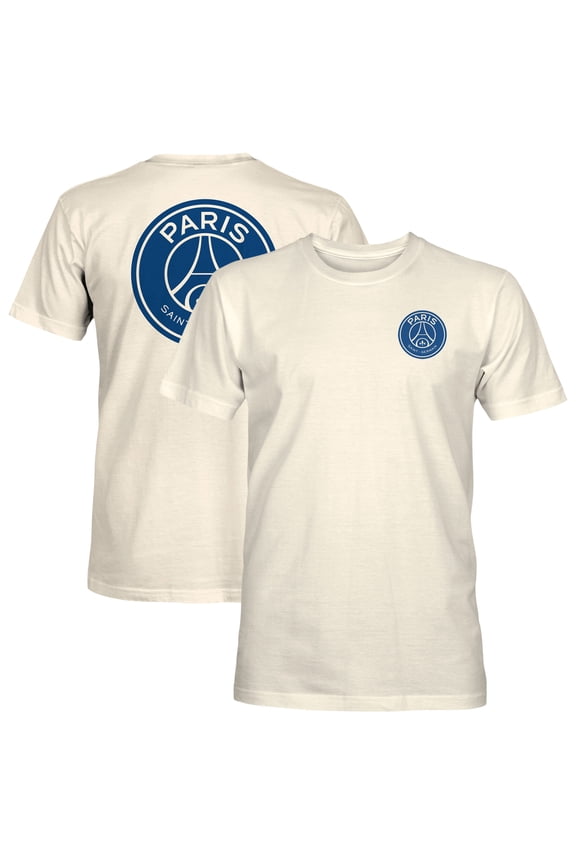 Men's 1863FC  Cream Paris Saint-Germain Big Logo Heavyweight T-Shirt