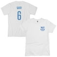 thumbnail image 1 of Men's 1863FC Gavi White Barcelona Player T-Shirt, 1 of 3