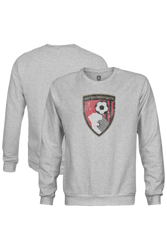 Men's 1863FC Gray AFC Bournemouth Color Badge Sweatshirt