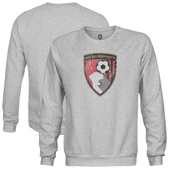 Men's 1863FC Gray AFC Bournemouth Color Badge Sweatshirt