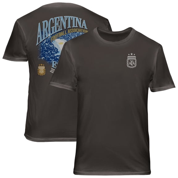 Men's 1863FC Gray Argentina National Team Wordmark Cotton T-Shirt