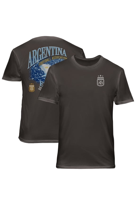 Men's 1863FC Gray Argentina National Team Wordmark Cotton T-Shirt