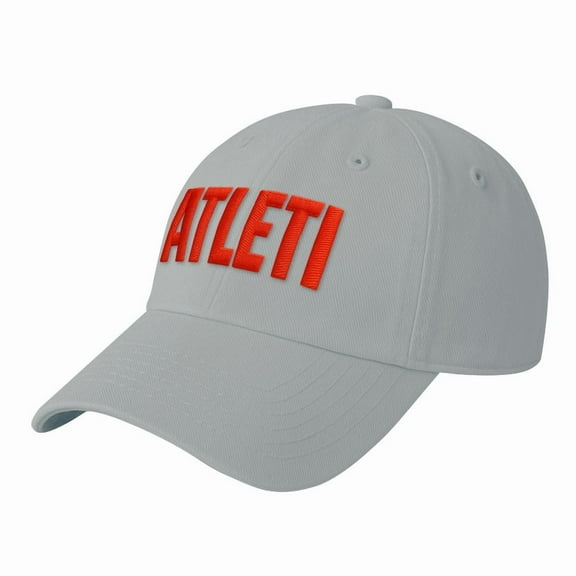 Men's 1863FC Gray Atletico de Madrid Retro Badge Crew Adjustable Hat