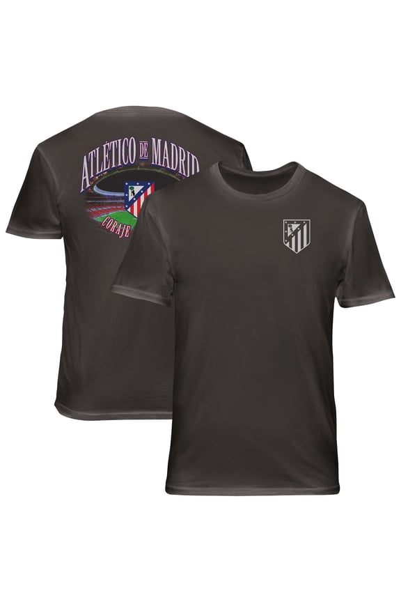 Men's 1863FC Gray Atletico de Madrid Wordmark Cotton T-Shirt